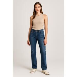 Lucky Brand Sweet’n Straight Jeans Blue Denim 27 Mid Rise Straight Leg